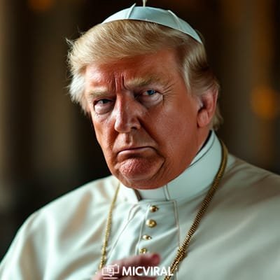 Foto Donald Trump de papa