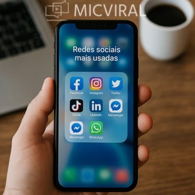 Redes sociais mais usadas