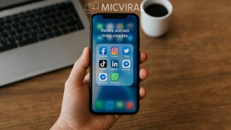 Redes sociais mais usadas