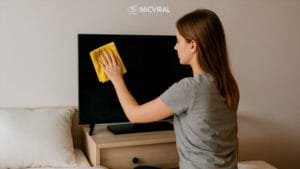 Como limpar tela de TV