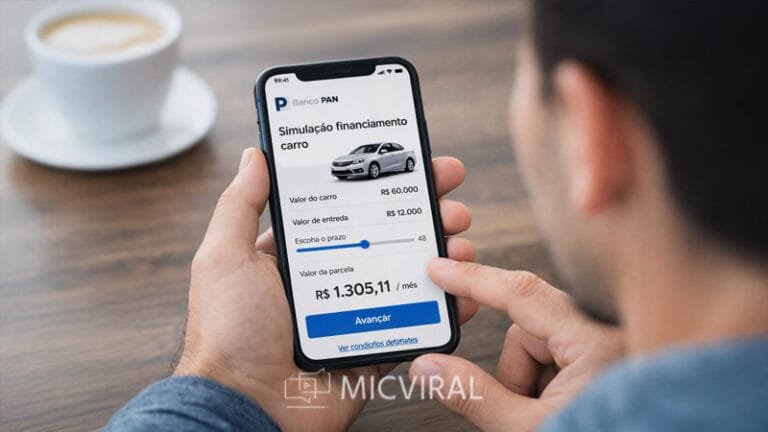 simulação financiamento carro banco Pan